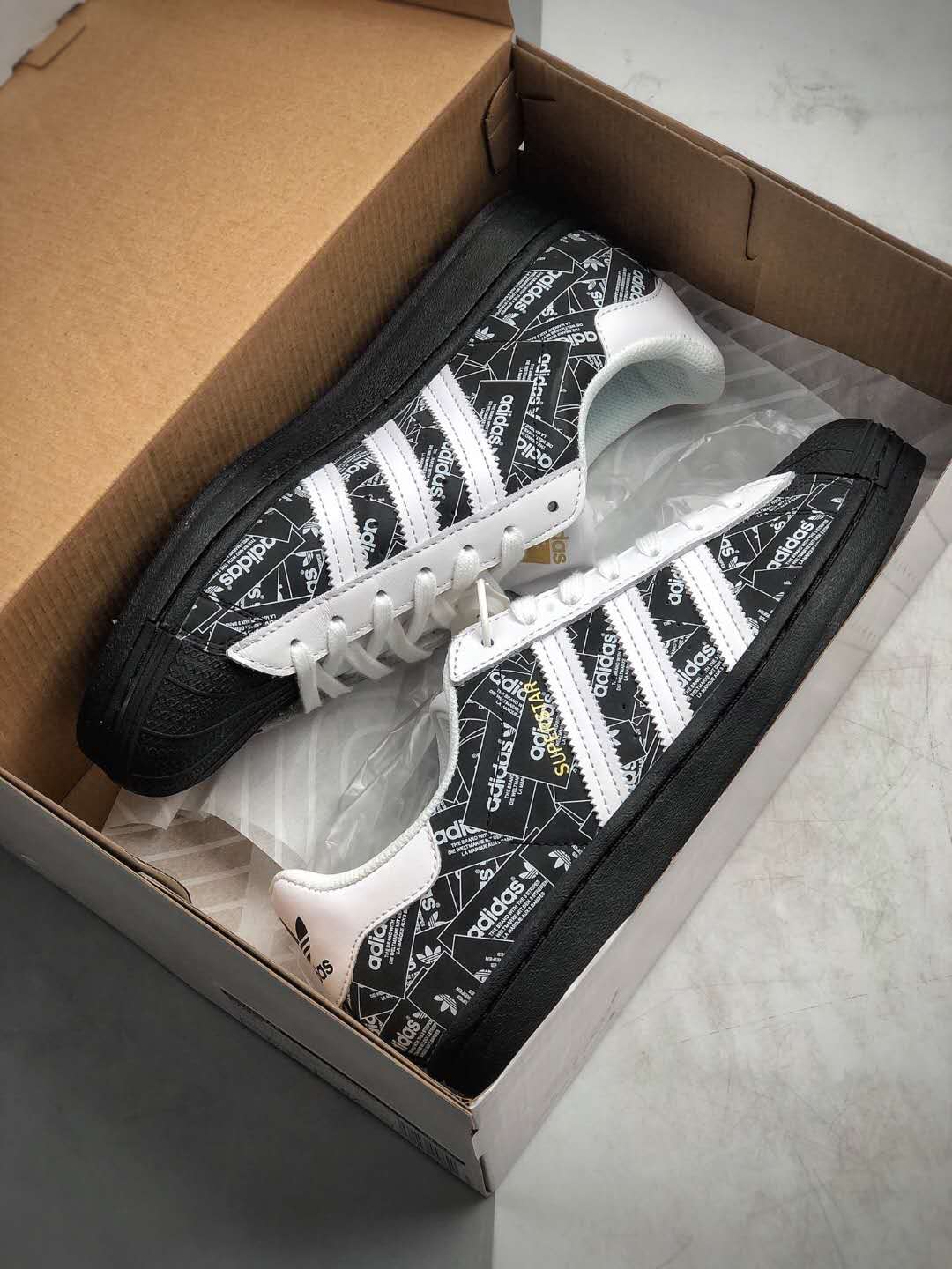 Adidas Superstar 'All Over Print - Black' FV2820 - Stylish and Versatile Sneakers Adidas Superstar 'All Over Print - Black' FV2820 - Stylish and Versatile Sneakers