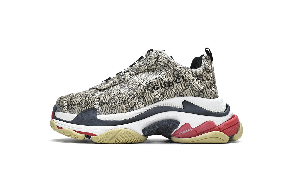 Gucci X Balenciaga Triple S Beige 681066ULZ10 9795 | Exclusive Hacker Project | Free Shipping