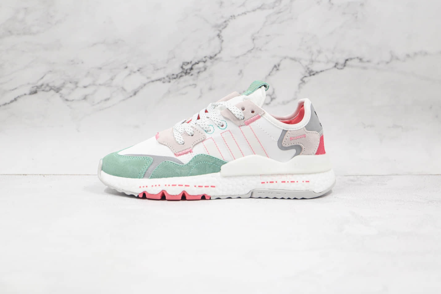 Adidas Nite Jogger 2019 Boost Cloud White Grey Green - Shop Now!