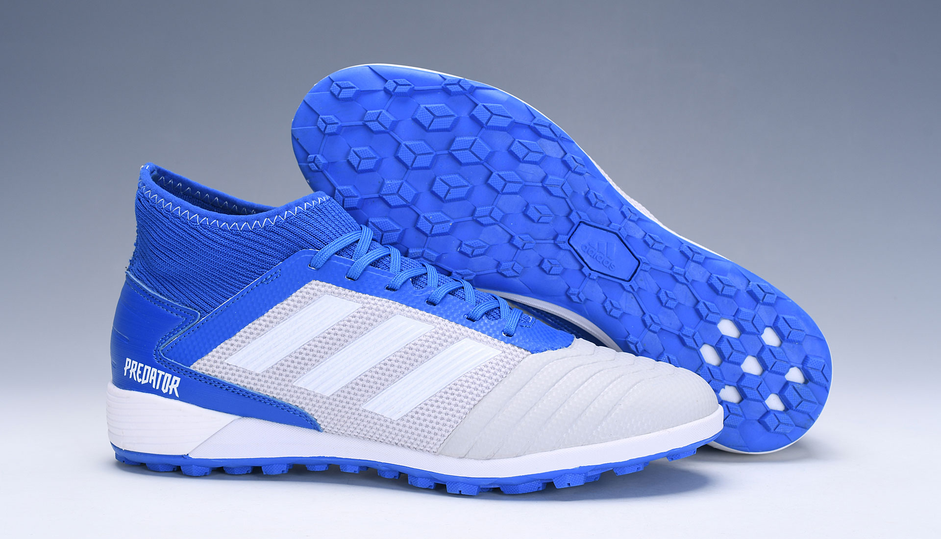 Adidas PREDATOR 19.3 TF Turf 'Grey Blue' BC0555 - High-Performance Soccer Cleats