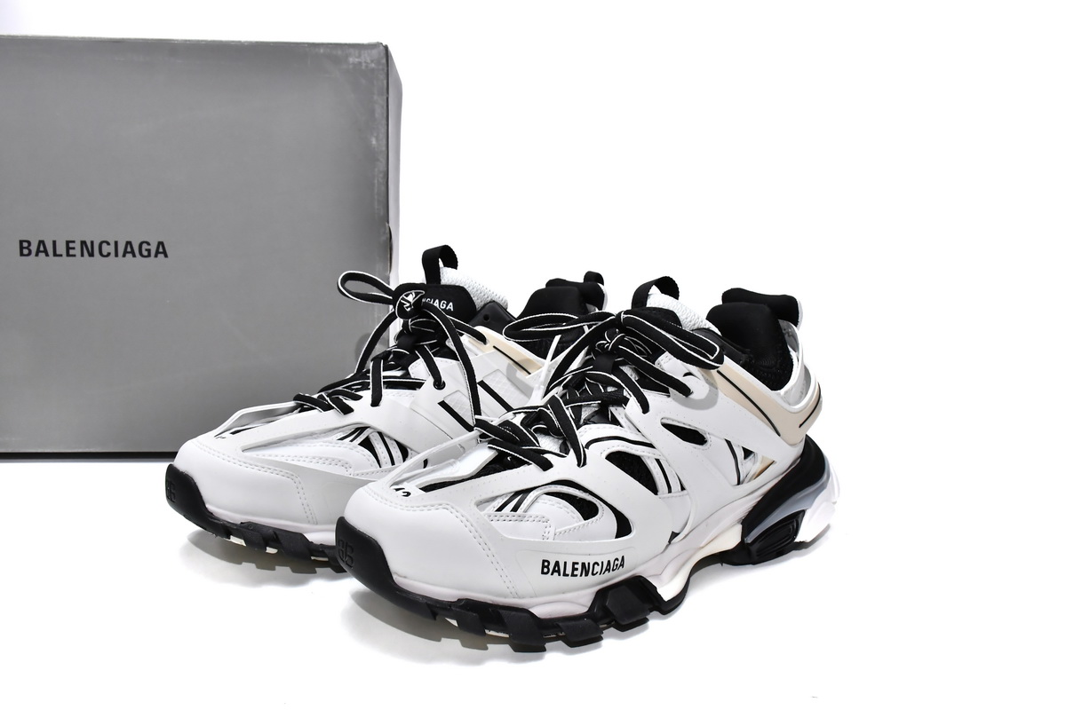 Balenciaga Track Sneaker White Black 542023 W1GC4 9010 - Stylish and Sleek Footwear Balenciaga Track Sneaker White Black 542023 W1GC4 9010 - Stylish and Sleek Footwear