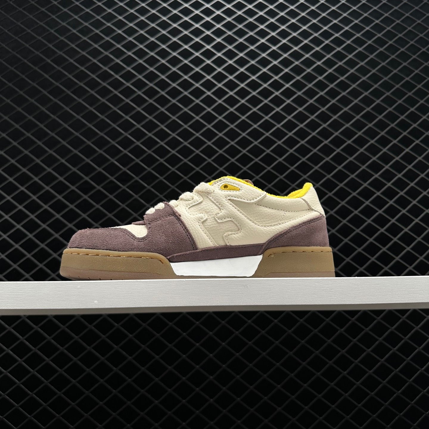Shop the Trendy Fendi Match Low Tops Beige Gum Yellow | 8E8252 AHH2 F1FHU