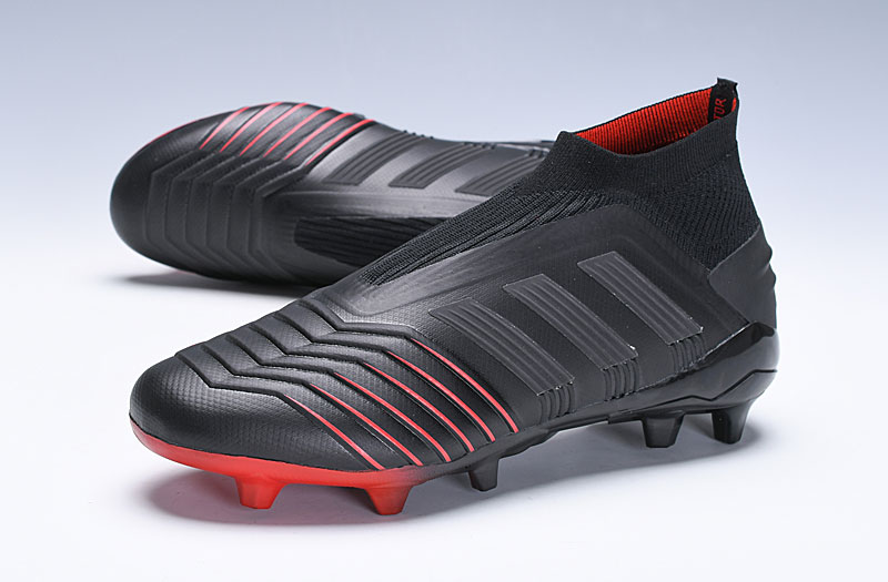 Adidas Predator 19+ FG Core Black Red Football Boots BC0549