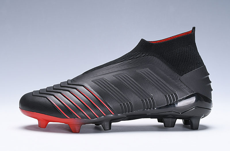 Adidas Predator 19+ FG Core Black Red Football Boots BC0549