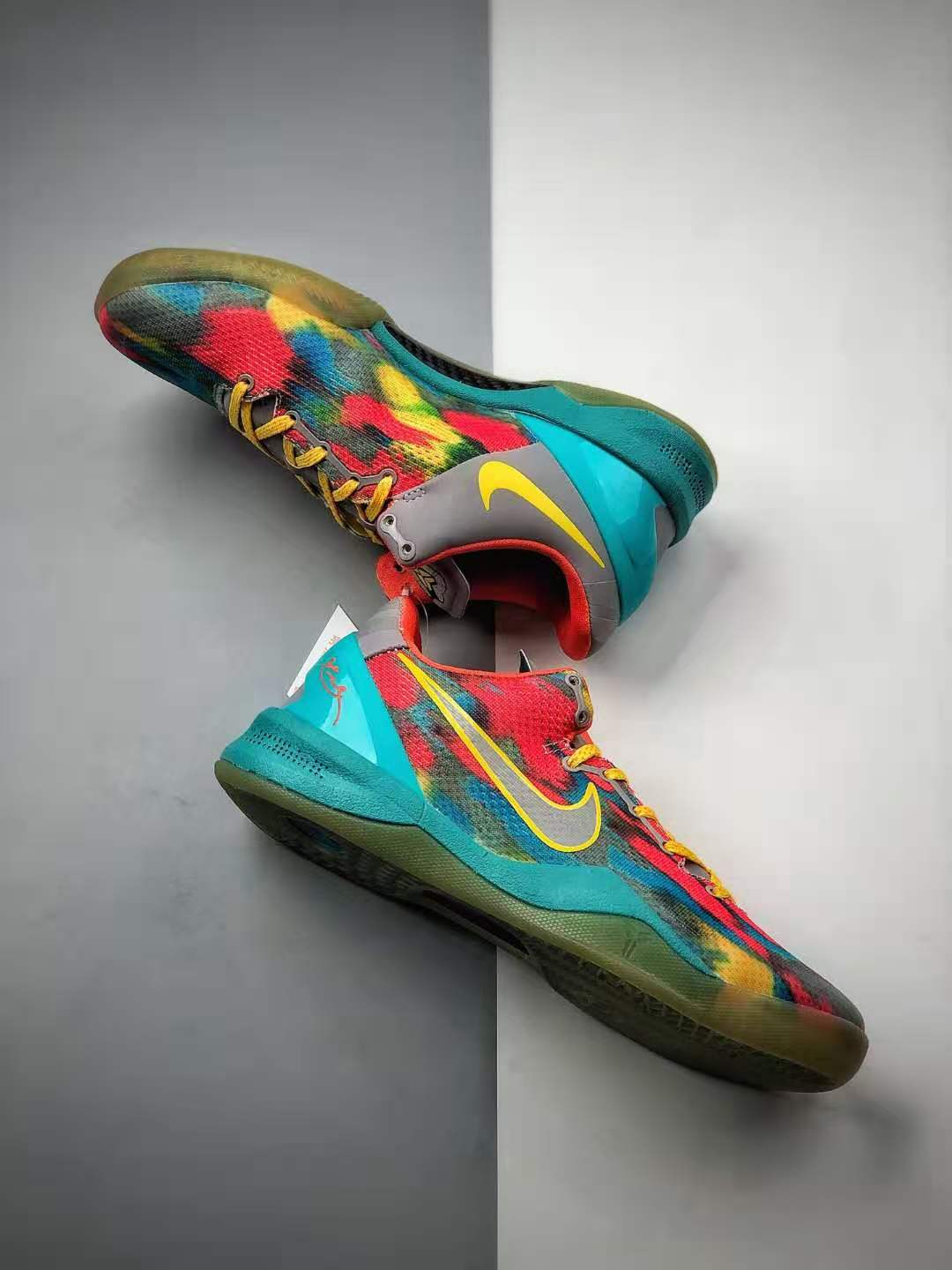 Nike Zoom Kobe 8 System GC Venice Beach - Orange Blue Multi-Color - 555286-002
