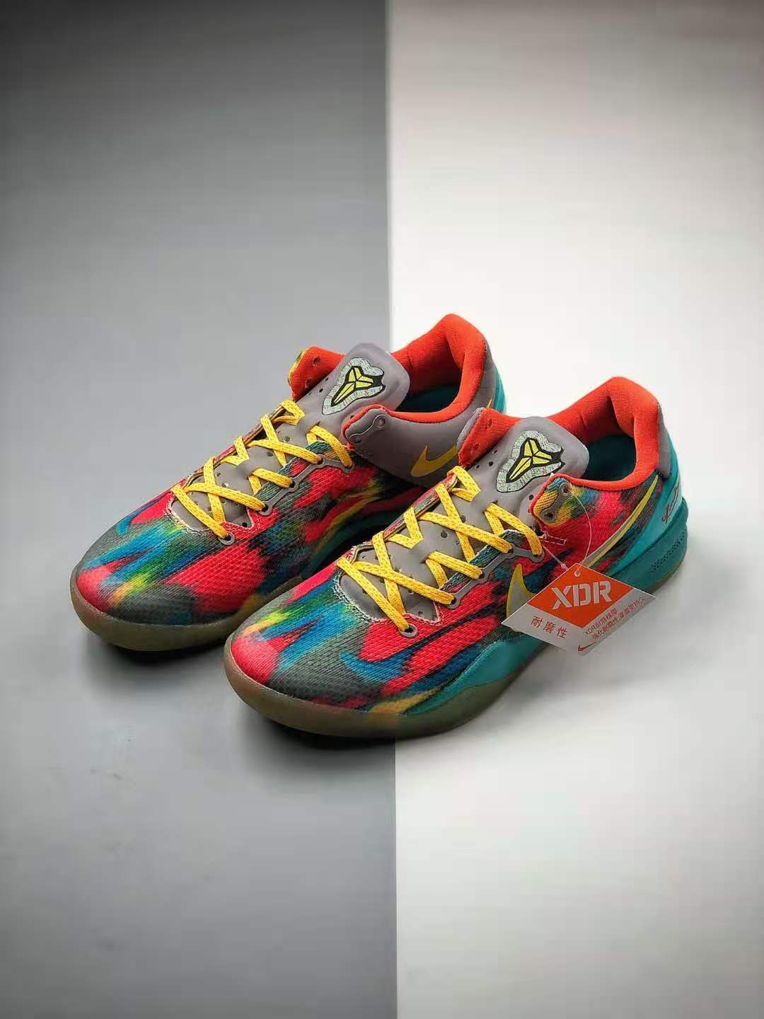 Nike Zoom Kobe 8 System GC Venice Beach - Orange Blue Multi-Color - 555286-002