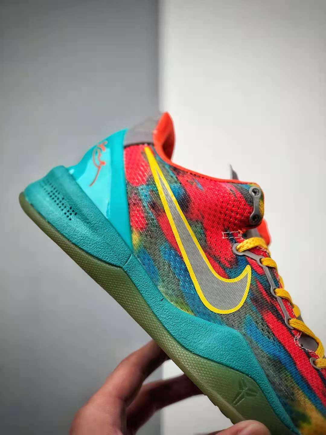 Nike Zoom Kobe 8 System GC Venice Beach - Orange Blue Multi-Color - 555286-002