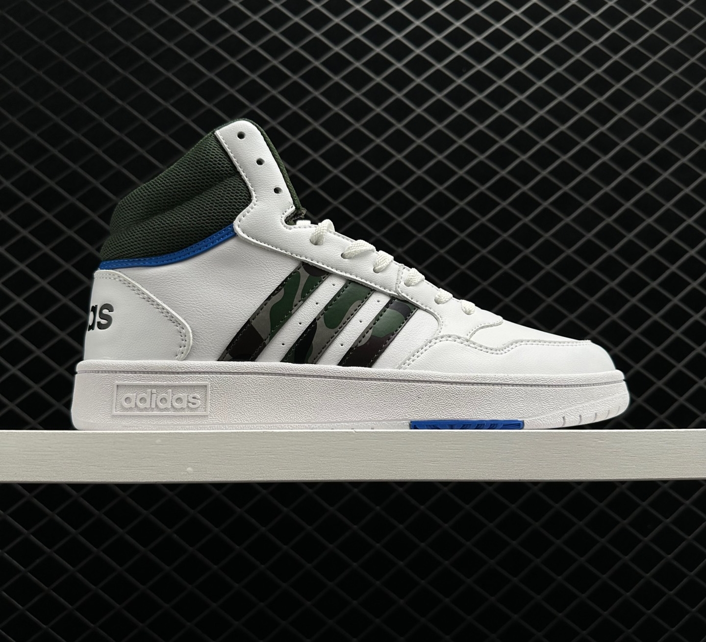 Adidas Hoops 3.0 Mid 'White Green Oxide Camo' GY4747 - Stylish and Versatile Footwear for All-Day Comfort