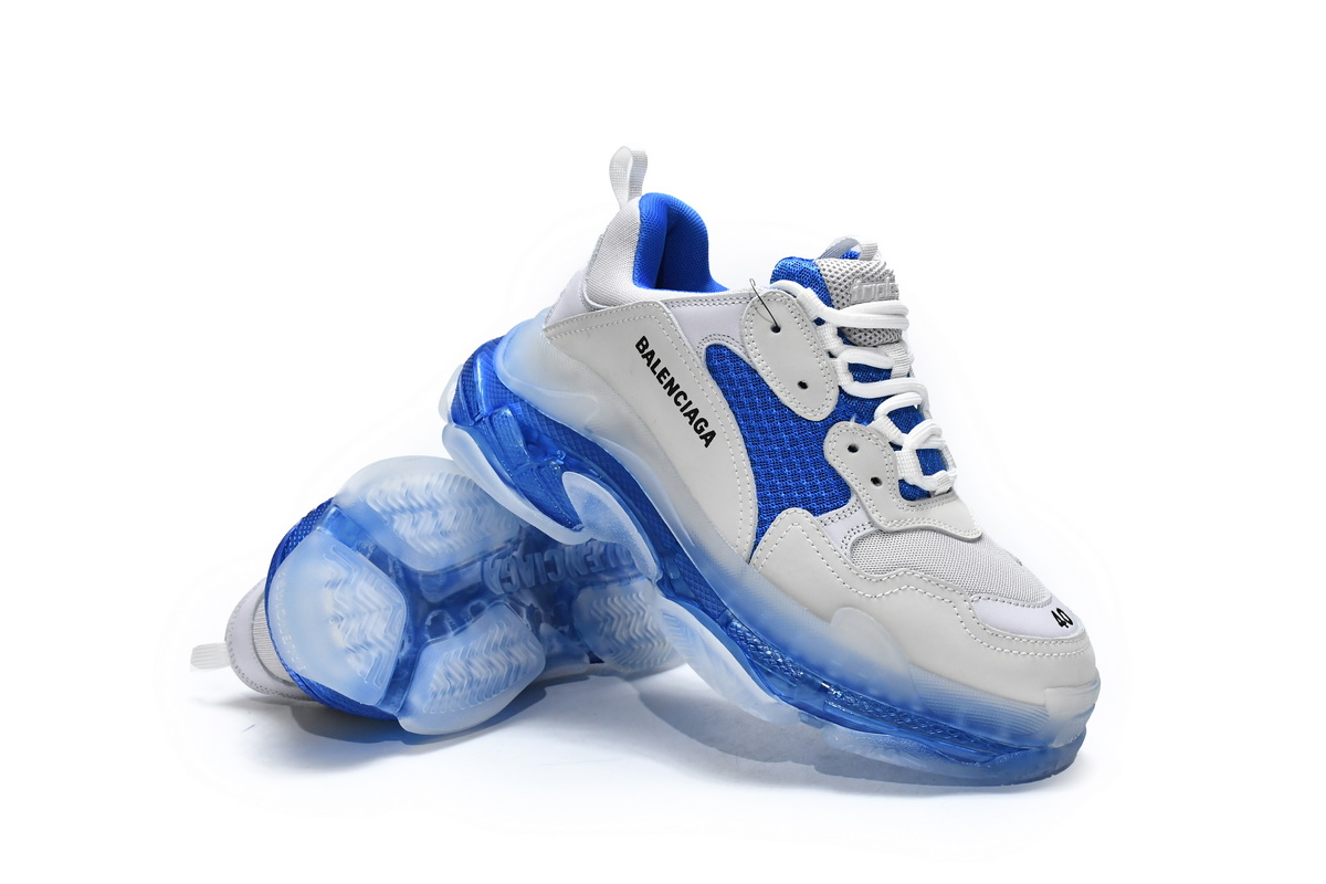 Balenciaga Triple S Sneaker 'White Blue' 541624 W090N 9169 - Exclusive and Stylish Footwear Balenciaga Triple S Sneaker 'White Blue' 541624 W090N 9169 - Exclusive and Stylish Footwear