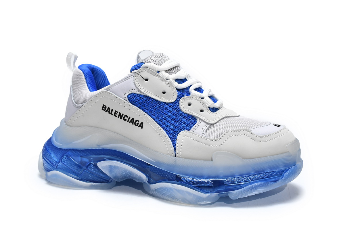 Balenciaga Triple S Sneaker 'White Blue' 541624 W090N 9169 - Exclusive and Stylish Footwear Balenciaga Triple S Sneaker 'White Blue' 541624 W090N 9169 - Exclusive and Stylish Footwear
