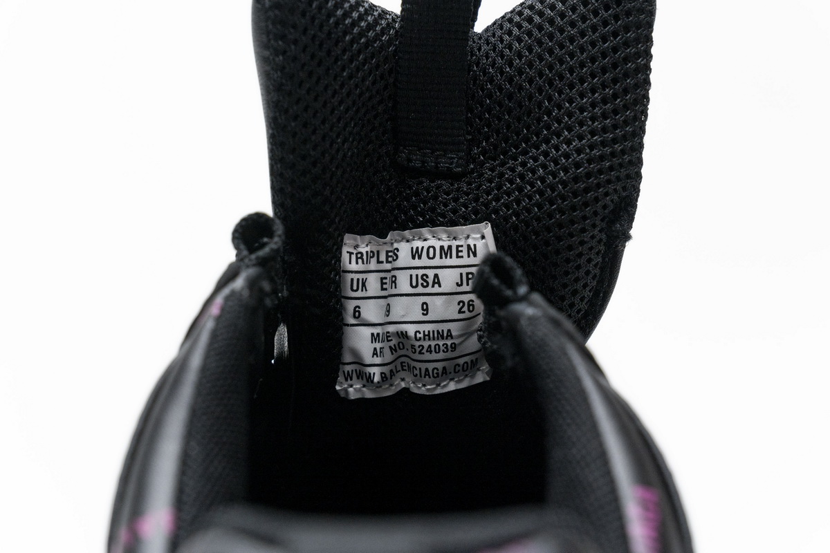 Shop the Balenciaga Triple S Letter Black Pink 524039 W2FA1 7635 - Iconic Design and Unmatched Style! Shop the Balenciaga Triple S Letter Black Pink 524039 W2FA1 7635 - Iconic Design and Unmatched Style!