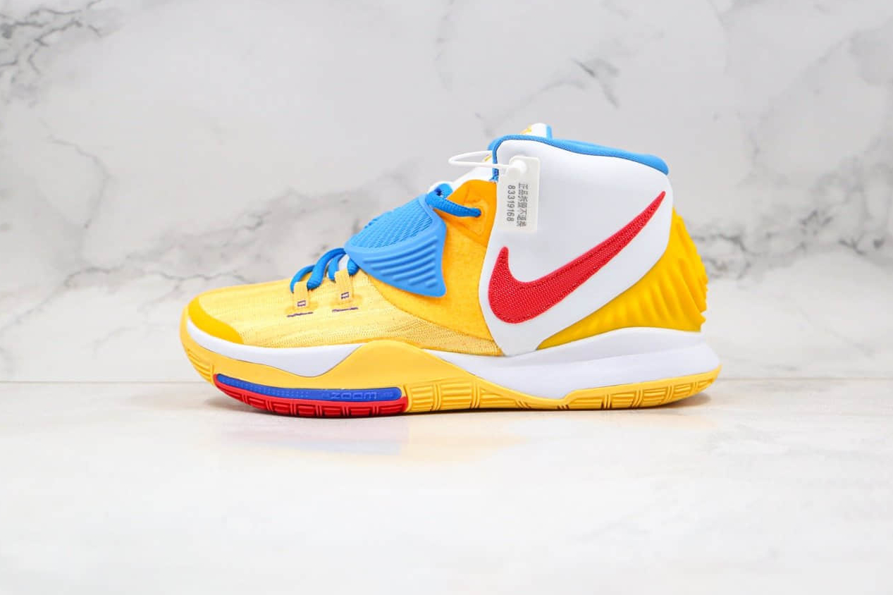 Nike Zoom Kyrie 6 Yellow Summit White Blue BQ4631-700 Shoes: Ultimate Basketball Performance