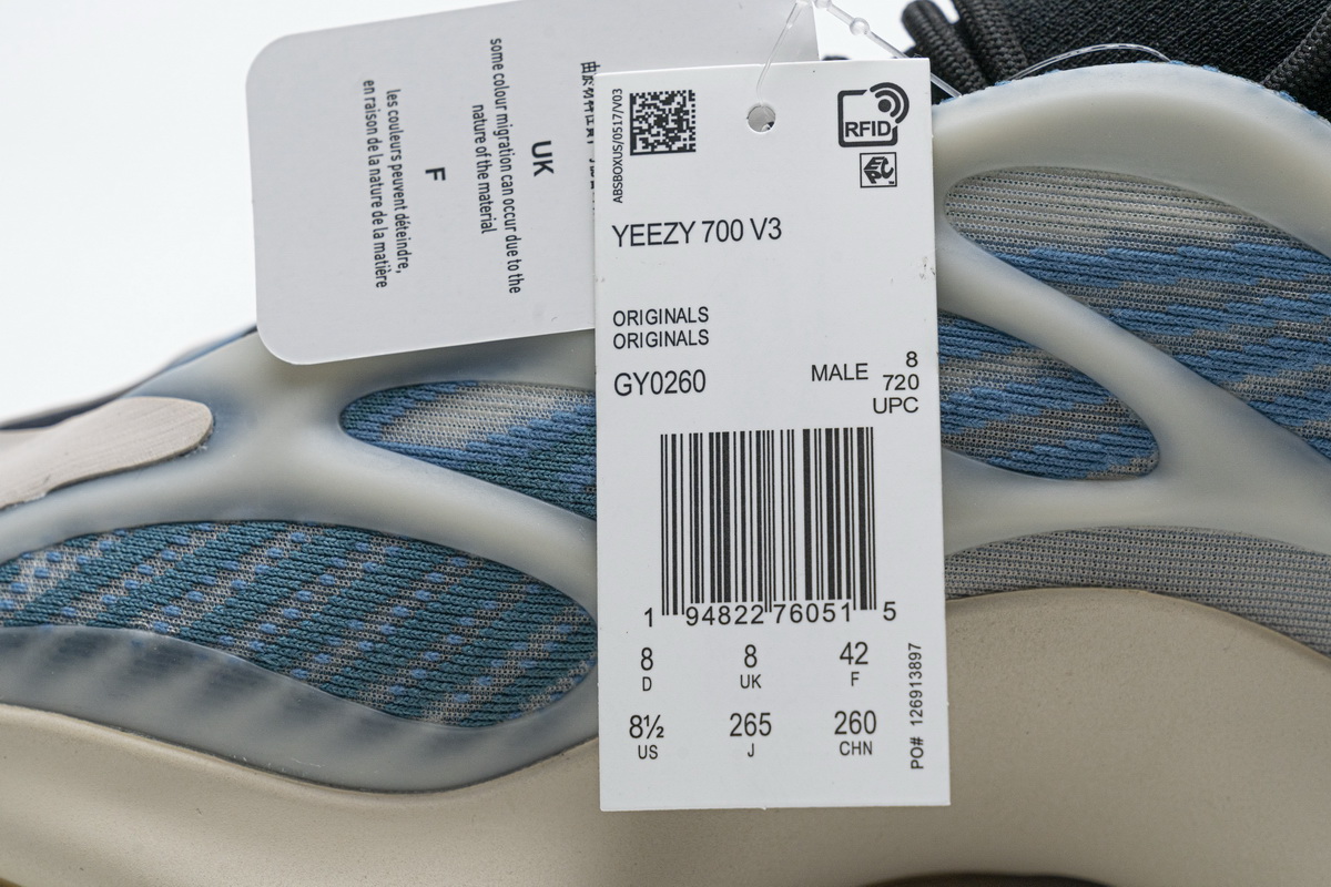 Adidas Yeezy 700 V3 'Kyanite' GY0260 | Stylish and Trendy Footwear Adidas Yeezy 700 V3 'Kyanite' GY0260 | Stylish and Trendy Footwear