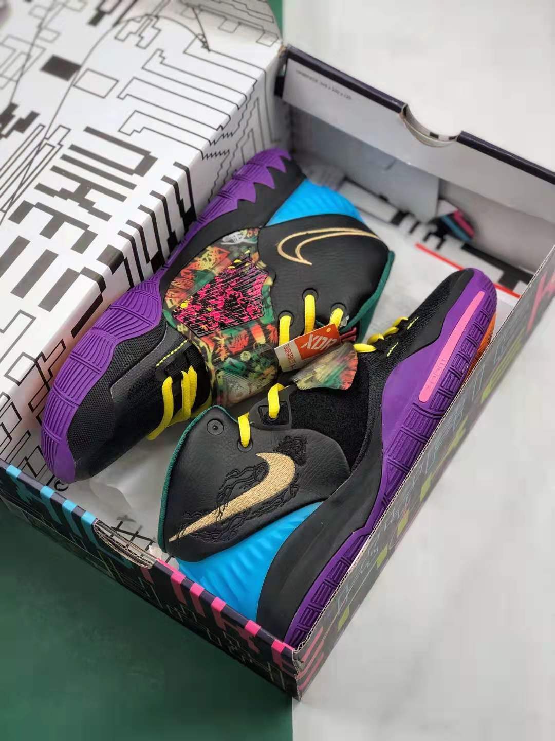 Nike Zoom Kyrie 6 EP Chinese New Year Black Purple CD5029-001 - Limited Edition Basketball Sneakers Nike Zoom Kyrie 6 EP Chinese New Year Black Purple CD5029-001 - Limited Edition Basketball Sneakers