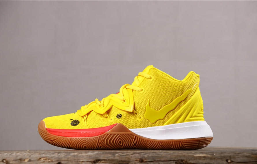 Nike Kyrie V 5 EP Yellow Black Jaune Ivring Basketball Shoes AO2919-700 - Shop Now at Unbeatable Prices!