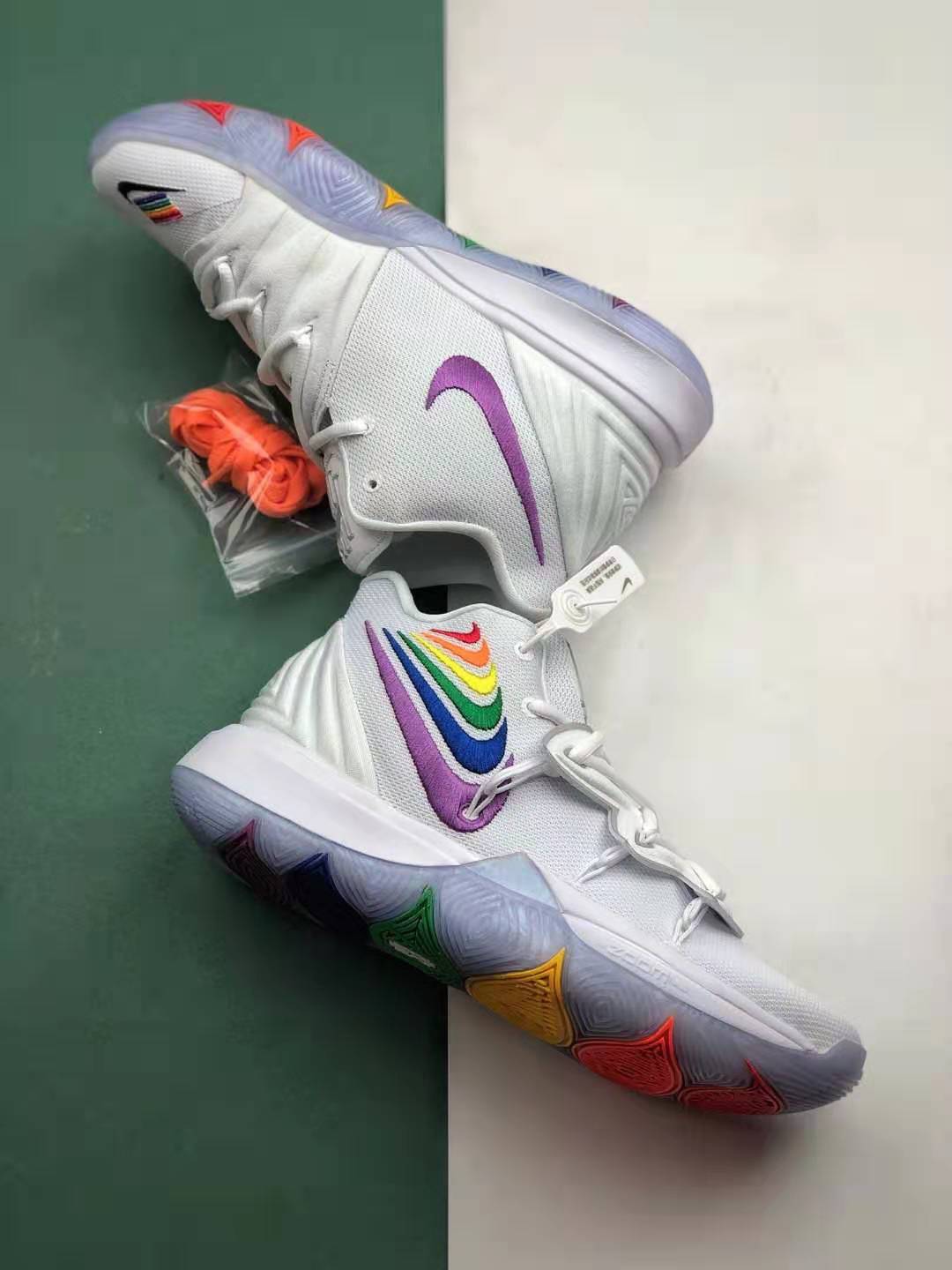 Nike Kyrie 5 BeTrue EP Rainbow Multi-Color CH0521-117 | Unique & Vibrant Basketball Shoes