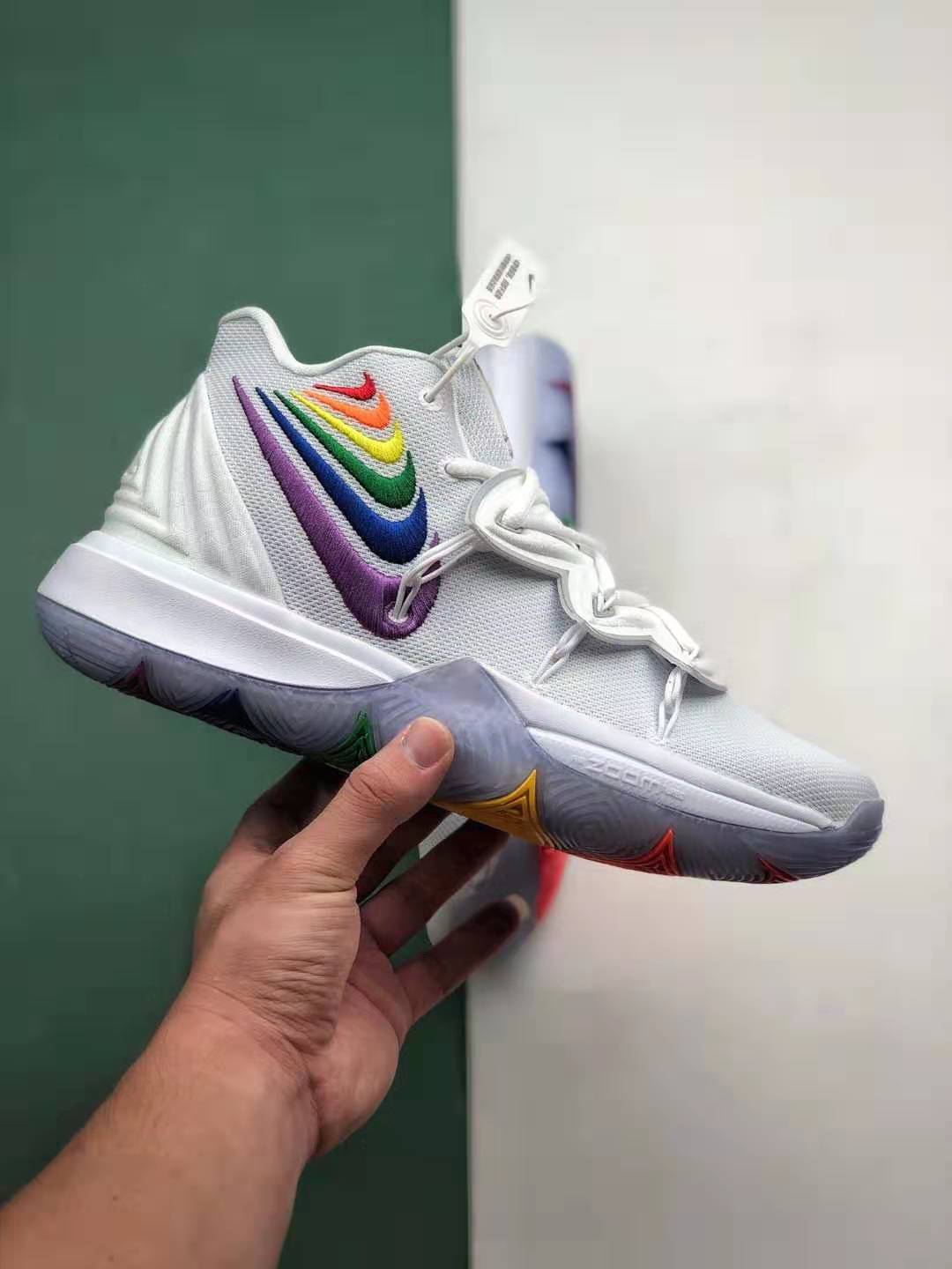 Nike Kyrie 5 BeTrue EP Rainbow Multi-Color CH0521-117 | Unique & Vibrant Basketball Shoes